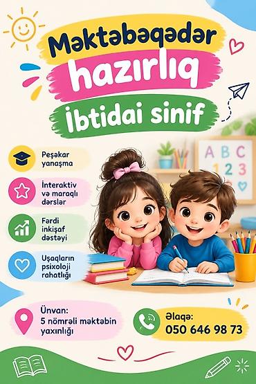 Məktəbəqədər və ibtidai sinif hazırlığı lalafo.az -da Məktəbəqədər və ibtidai sinif hazırlığı