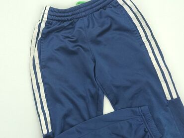 spodnie eleganckie chłopięce: Sweatpants, Adidas, 8 years, 122/128, condition - Fair