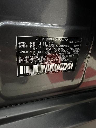 Subaru: Subaru Outback: 2019 г., 2.5 л, Вариатор, Бензин, Кроссовер — 12