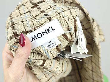 monkl ubrania: Monki, Spodnie materiałowe damskie, rozmiar 2XL — 4