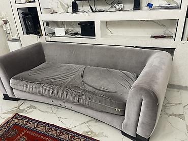 Divanlar: Mebel: Yumşaq divan - Rəng: Boz (tünt-boz tonlarda) - Üslub: Enli — 3