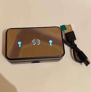 printer usb: Güzgü səthli rəqəmsal göstəricili TWS simsiz qulaqcıq dəsti - Qapaqlı — 1
