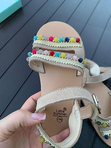 ayaqqabıları: Rəng - Bej Basanojkalar, Mothercare, Ölçü: 25, Qız üçün — 2