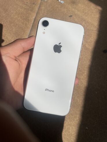 монитор и процессор: IPhone Xr, Колдонулган, 64 ГБ, Ак, Коргоочу айнек, Каптама, 80 %