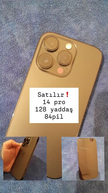 Apple iPhone: IPhone 14 Pro, 128 GB, Space Gray, Face ID