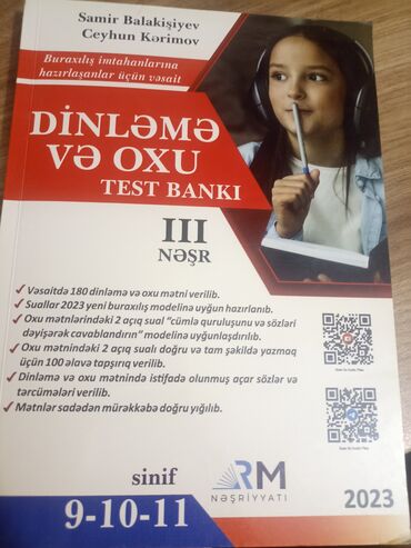 Englsih dili dinləmə və mətn kitabi əla vəziyətdədir 2 dədə acilib