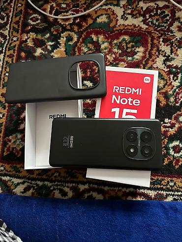 xioami 14: Redmi, Redmi Note 15, Б/у, 256 ГБ, цвет - Черный, 2 SIM — 2