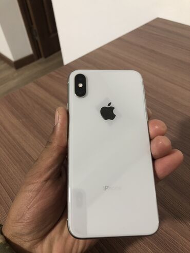 продаю телефон: IPhone X, Б/у, 64 ГБ, White Titanium, Защитное стекло, Чехол, Кабель, 100 %