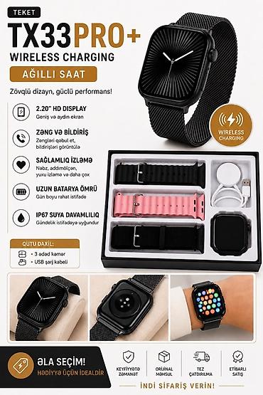 uşaq ucun smart saat: TX33 PRO+ Ağllı Saat – Wireless Charging Zövqlü dizayn, güclü — 1
