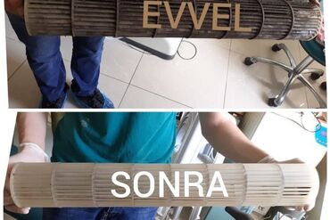 Digər xidmətlər: Alman avadanlıqları və xüsusi yuyucu vasitələr ilə kondisionerin — 9