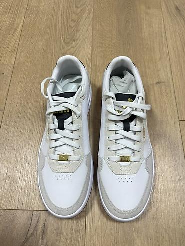 puma кеды: Кроссовки Puma, Оригинал, США! - Цвет: белый с бежевыми вставками — 2