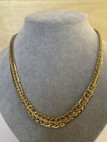 украшение для шеи: Шикарный золотой цепь Колье 585проба Вес 19.51гр длина 55см Цена