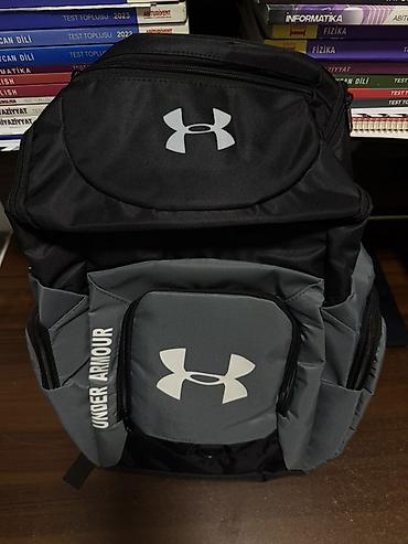 Туристические рюкзаки: Under Armour bel çantası/ryukzak - Rəng: boz-qara, ön və üst hissədə — 1