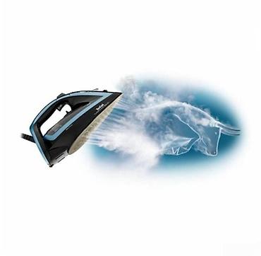 buxar utusu: Ütü "Tefal Turbo Pro FV5695 Durilium Airglide Autoclean 3000W Mavi — 3
