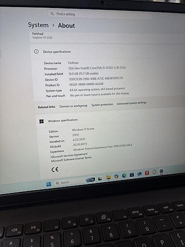 Dell: Dell Inspiron 15 noutbuk - Model: Dell Inspiron 15 (15.6") - — 6
