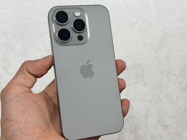 айфон11про сатылат кызыл кыяда: IPhone 15 Pro, Колдонулган, 256 ГБ, Natural Titanium, Заряддоочу түзүлүш, Коргоочу айнек, Каптама, 91 %