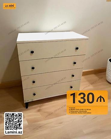 Komodlar: Komod – La Mini - Model: 4 çekmecəli komod - Ölçülər: Dərinlik 40 sm — 1