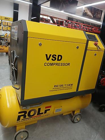 Компрессоры: Винтовой компрессор ROLF VSD RG10E 7.5 kW - Тип: винтовой воздушный — 2