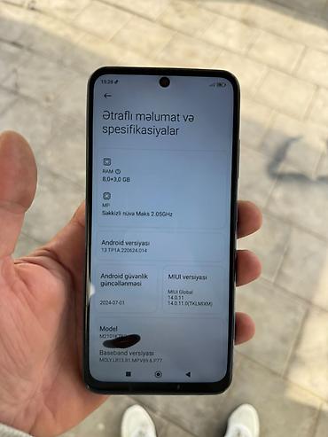xiaomi note 9 ekran: Redmi Note 10S, 128 GB, rəng - Mavi, Barmaq izi — 3