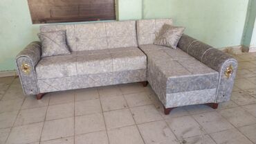 диван белый: Угловой диван, Новый, Набук, С подъемным механизмом, Раскладной