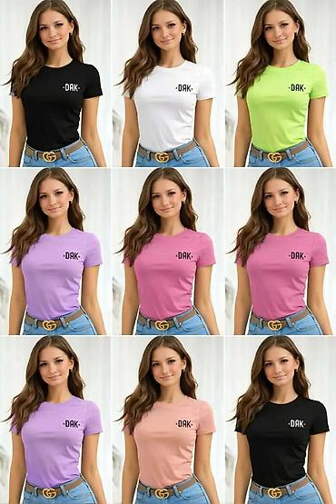 Majice kratkih rukava: Ženska pamučna majica kratkih rukava – klasičan kroj sa okruglim — 3