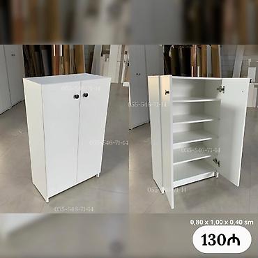 Ağ rəngli iki qapılı dolab - Ölçülər: 0,80 x 1,00 x 0,40 m - lalafo.az -da Ağ rəngli iki qapılı dolab - Ölçülər: 0,80 x 1,00 x 0,40 m -