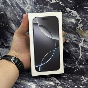 Apple iPhone: IPhone 16 Pro, Новый, 128 ГБ, White Titanium, Кабель, Коробка, 100 %