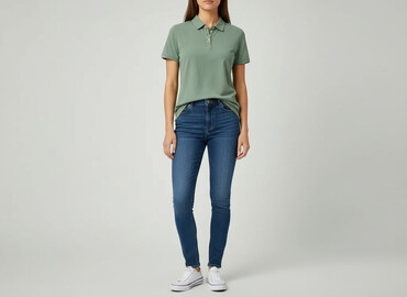 lniany t shirty hm: Bpc bonprix collection, Жіноча футболка поло, розмір L