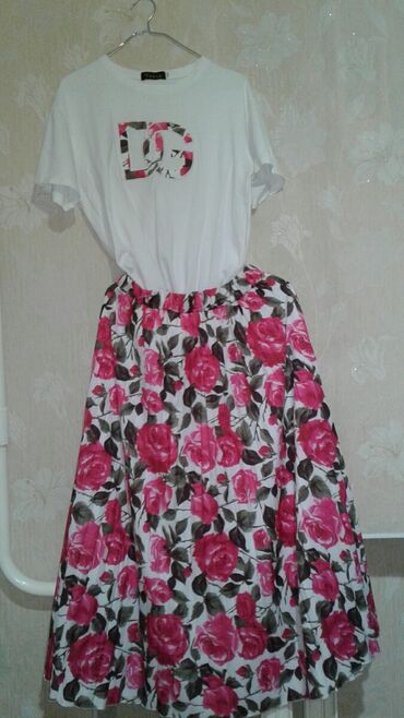 бирюзовое платье рубашка: Күнүмдүк көйнөк, Жай, Узун модель, L (EU 40), XL (EU 42)