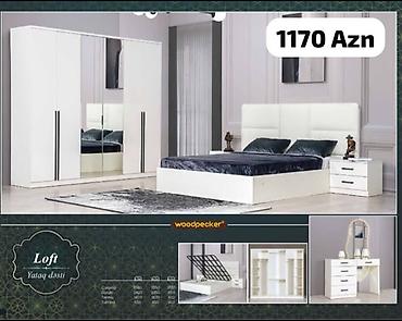 Yataq otağı dəstləri: İkinəfərlik çarpayı, Dolab, Termo, Tumba, Yeni — 14