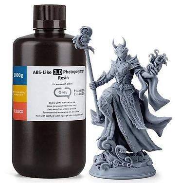 Elegoo ABS-Like 3.0 Fotopolimer Reçine, Boz, 1000 q Peşəkar 3D çaplar