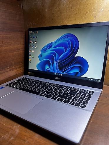 Acer: Acer noutbuk – 15.6" ekranlı, gümüşü gövdə İntel core i3 12-ci nəsil — 4