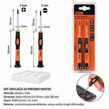 KMT Sa kopčama na tri drška odvijač set 9369107 - Brend: Kmt style -