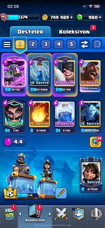 kohnə əsyalar: Clash Royale hesabı – uzunmüddətli aktiv profil - Xüsusi nişan: 10 — 2