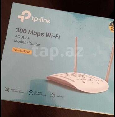 adsl: TP-link Modem Router ADSL 2+ 1 həftə istifadə olunub, 20 AZN