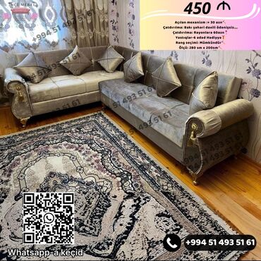 Divanlar: Künc divan, Yeni, Açılan, Bazalı, Parça, Şəhərdaxili pulsuz çatdırılma — 5