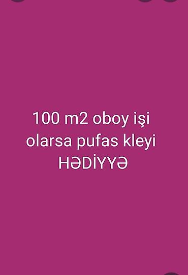 freelance dizayner vakansiya: Oboy ustası. İş təcrübəsi 18-il. mənzil və ofislərdə oboy işlərinin — 1
