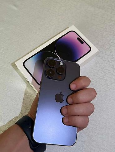 Apple iPhone: IPhone 14 Pro, 128 GB, Deep Purple, Simsiz şarj, Face ID, Sənədlərlə — 5
