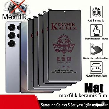 samsung pultu: 🛡️ Samsung Galaxy S25 Ultra | Privacy Mat Keramik Ekran Qoruyucu | Yan — 1