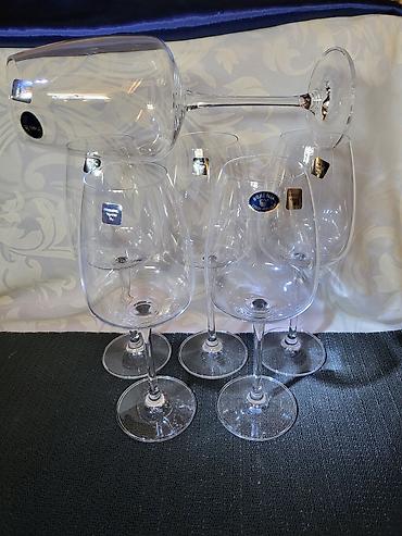 Čaše: Case nove za vino,Bohemija kristal. Case za vino,tanji — 1