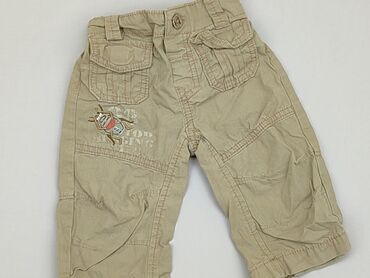 body khaki: Baby material trousers, 3-6 months, 62-68 cm, Next, condition - Very good