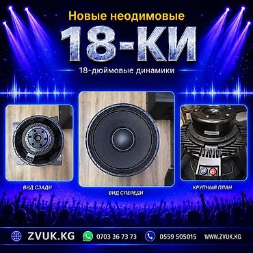 rush wave: Неодимовые 18-дюймовые динамики (18-ки) - Формат: 18" - Тип магнитной — 1