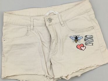 spodenki jeansowe z wysokim stanem stradivarius: Shorts, H&M, 13 years, 152/158, condition - Very good