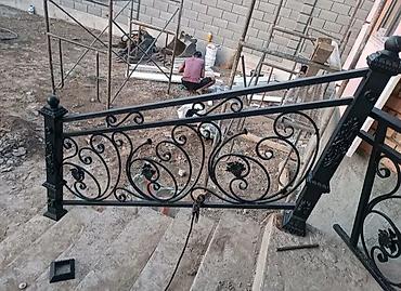 Изготовление перил: Изготовление перил Материал: Кованное железо, Наружные, Бесплатный замер — 131
