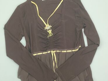 białe bluzki z falbankami zara: Blouse, L (EU 40), condition - Good