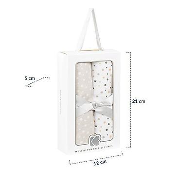 burago audi a3: KikkaBoo Pelene od muslina – set 2 kom, 80x80, Dots Beige - Set — 2