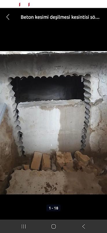 Beton işləri: Beton kəsmə və deşmə xidməti - Armaturlu beton, dəmir-beton, daş və — 20