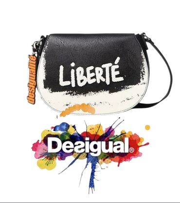 Torbe: Torba za rame, Desigual, Materijal: Koža