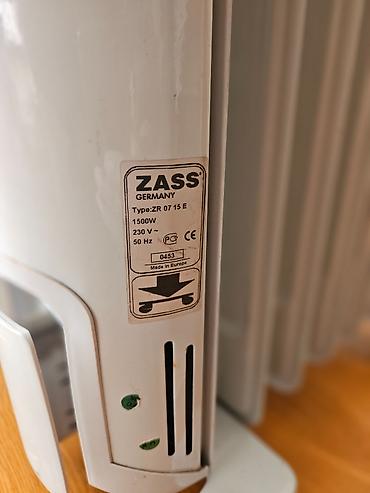 seksiya: ZASS Germany yağlı radiator 6 seksiyalı Model: ZR 07 15E 230 V – 50 — 2