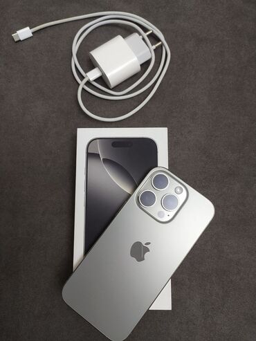 купить айфон 16 про в бишкеке: IPhone 16 Pro, Б/у, 256 ГБ, Natural Titanium, Зарядное устройство, Защитное стекло, Коробка, 98 %